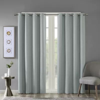 Madison Park Arlie Grommet Top Energy Saving Blackout Single Curtain Panel