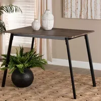 Calder Square Wood-Top Dining Table