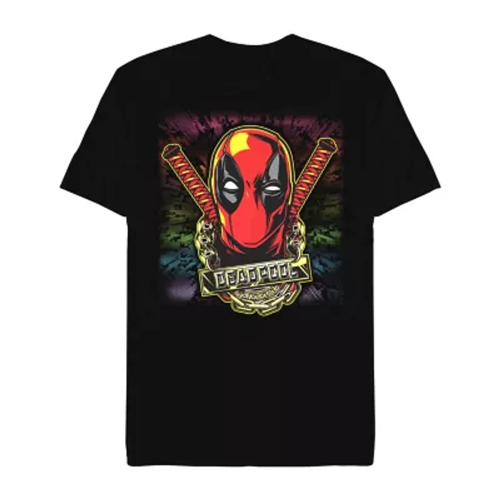 Mens Short Sleeve Deadpool Graphic T-Shirt
