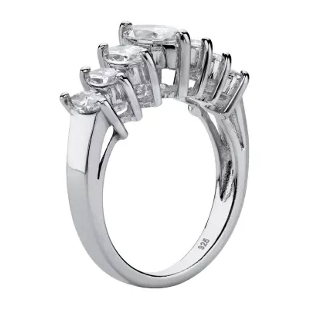 Womens 1 1/2 CT. T.W. Cubic Zirconia 18K Gold Over Brass Engagement Ring