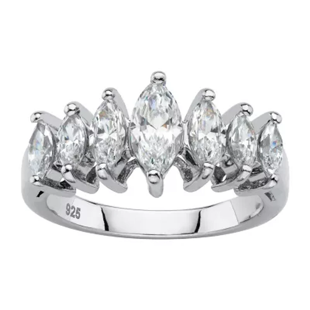 Womens 1 1/2 CT. T.W. Cubic Zirconia 18K Gold Over Brass Engagement Ring