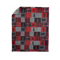 Your Lifestyle By Donna Sharp Red Forest Washable Reversible Lightweight Throw