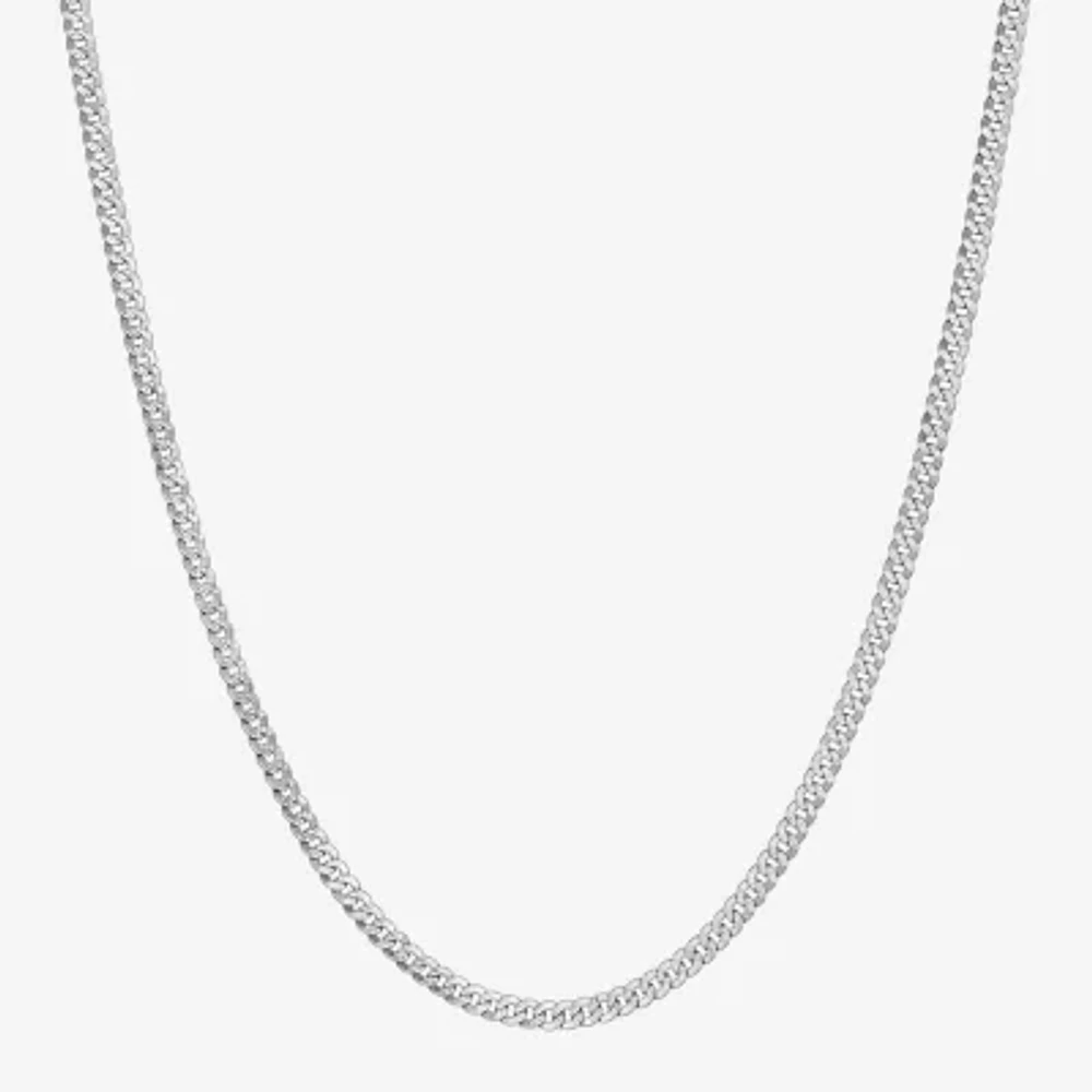 Made in Italy Unisex Adult 14K Gold Inch Curb Chain Necklace