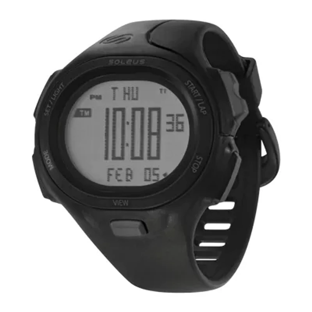 Soleus PR Mens Black Digital Running Watch