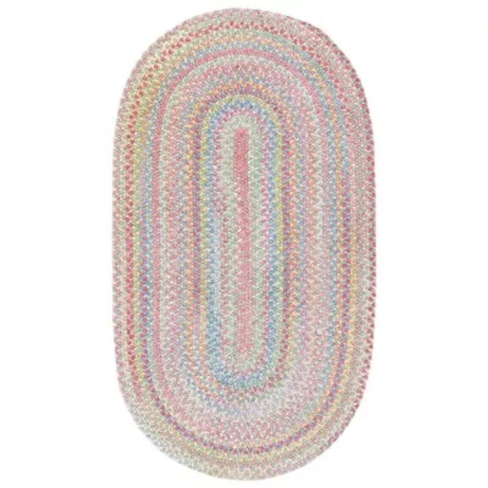 Capel Baby's Breath Oval Braided Rug