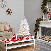 Nearly Natural Foot Pre-Lit Fir Christmas Tree