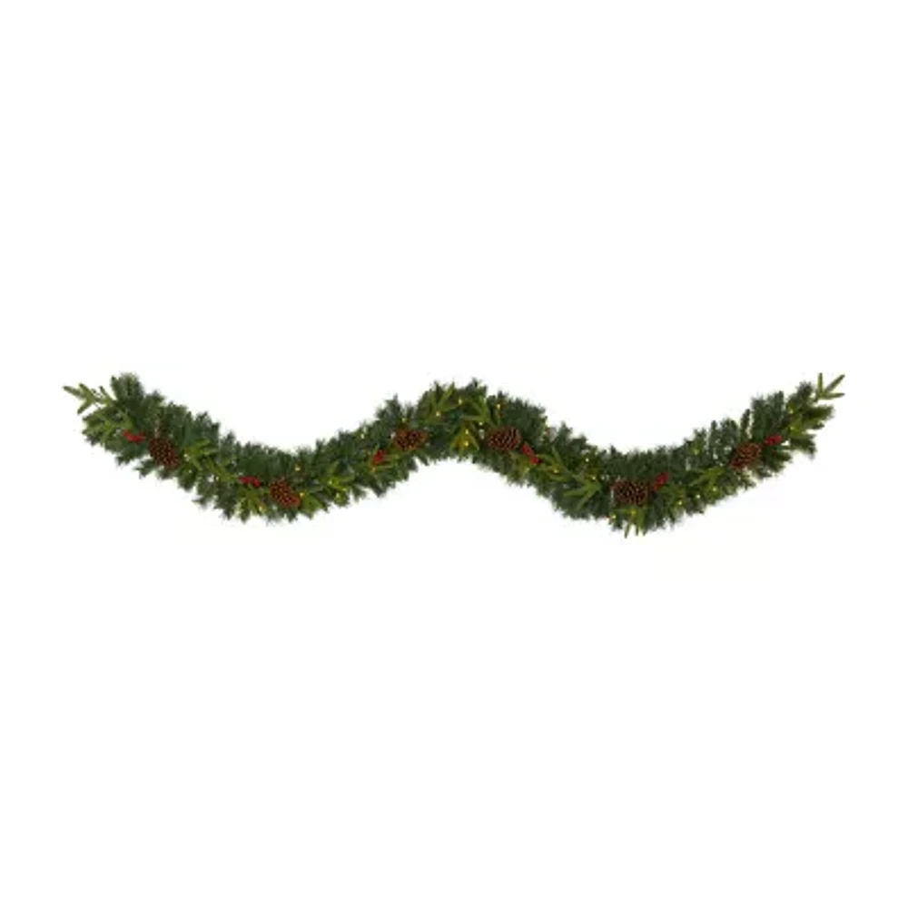 Nearly Natural Pre-Lit Indoor Garland