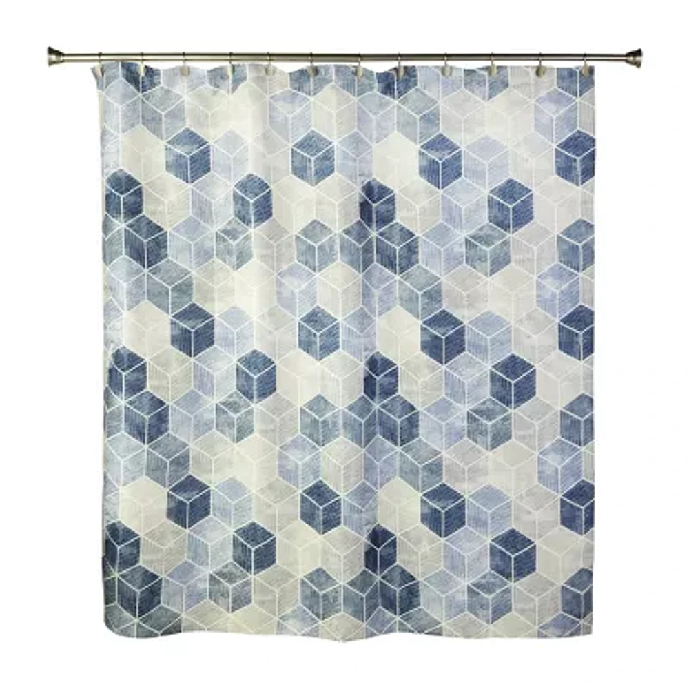 Saturday Knight Cubes Shower Curtain