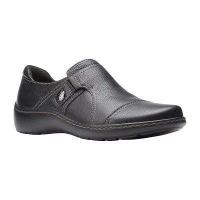 Clarks Cora Poppy Womens Cap Closed Toe Slip-On Shoe