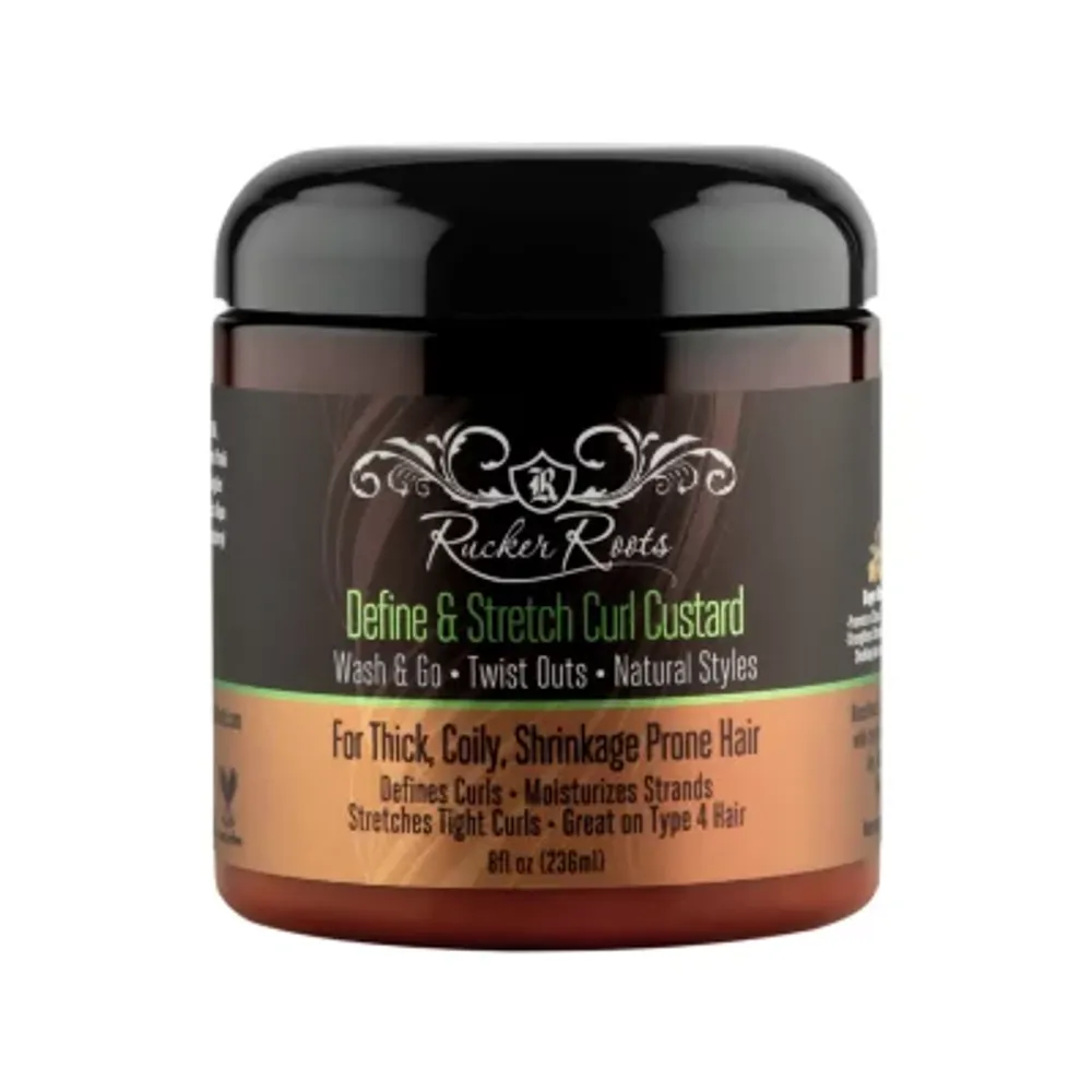 Rucker Roots Define & Stretch Curl Custard Hair Pomade 8 oz.