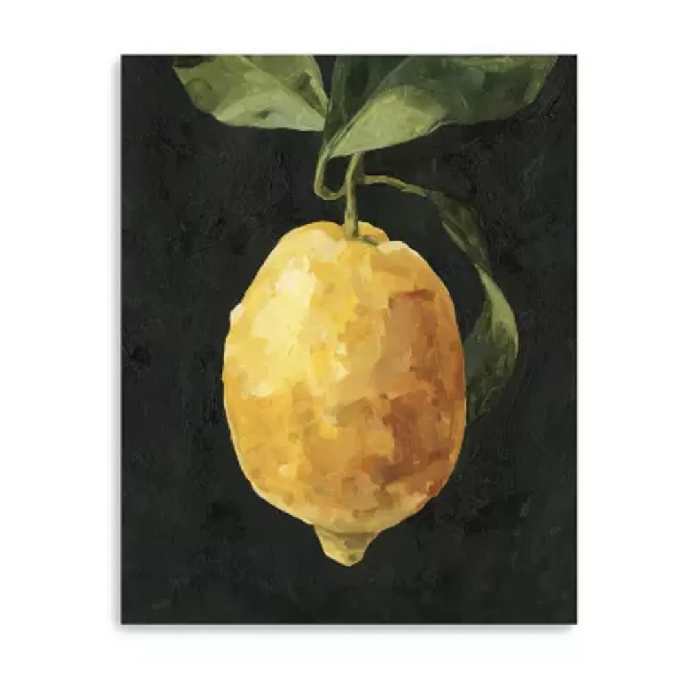 Lumaprints Dark Lemon I Giclee Canvas Art