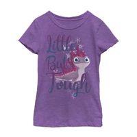 Bruni Little & Big Kid Girls Crew Neck Short Sleeve Slim Fit Frozen Graphic T-Shirt