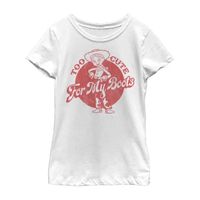 Little & Big Kid Girls Crew Neck Short Sleeve Slim Fit Toy Story Graphic T-Shirt