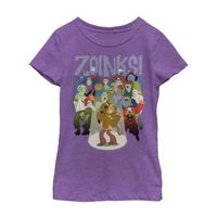 Little & Big Kid Girls Crew Neck Short Sleeve Slim Fit Scooby Doo Graphic T-Shirt