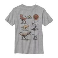 Little & Big Boys Crew Neck Short Sleeve Jurassic World Graphic T-Shirt