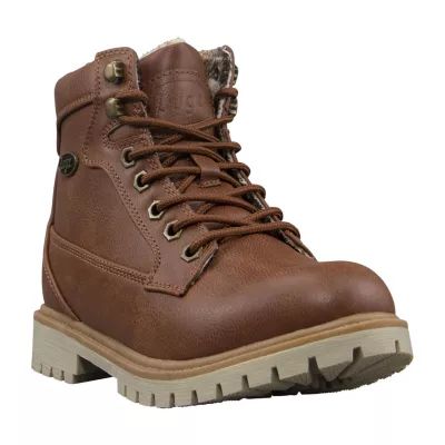 Lugz Womens Mantle Block Heel Lace Up Boots