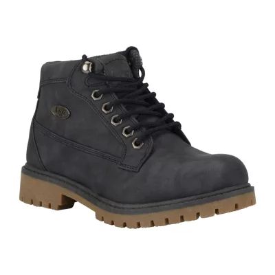 Lugz Womens Mantle Mid Block Heel Lace Up Boots