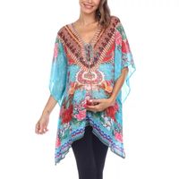 White Mark Womens 3/4 Sleeve Maternity Shirt Dress