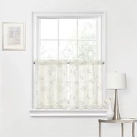 Regal Home Meadow Embroidered 2-pc. Rod Pocket Window Tier