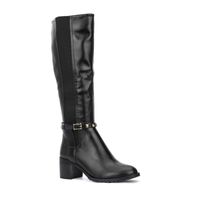Torgeis Womens Destiny Stacked Heel Riding Boots