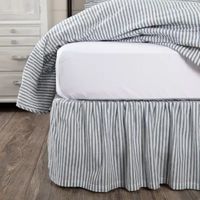 VHC Brands Sawyer Mill Stripe 16" Bed Skirt