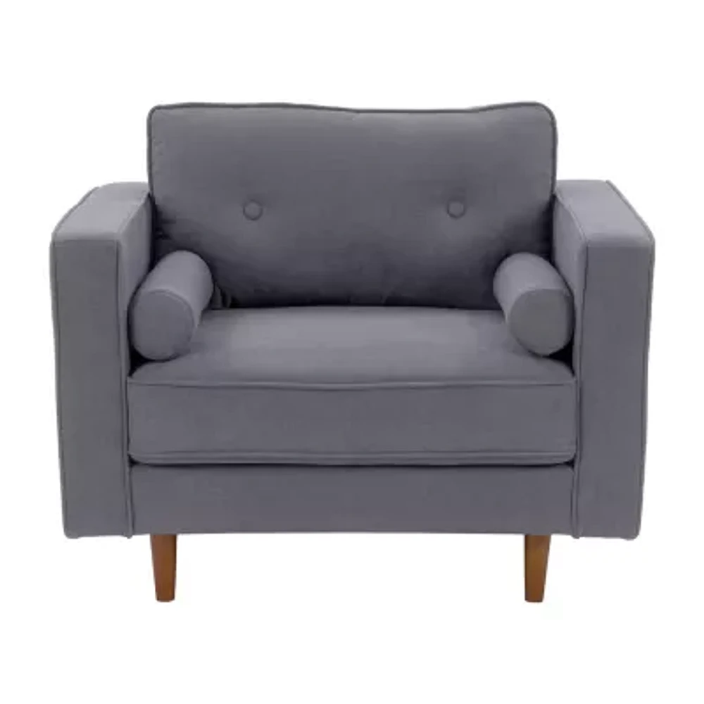 Corliving Mulberry Tufted Upholstered Club Chair