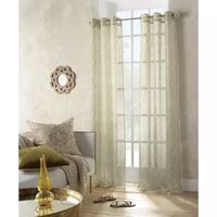 Distant Lands Fiji Printed Grommet Top Sheer Single Curtain Panel