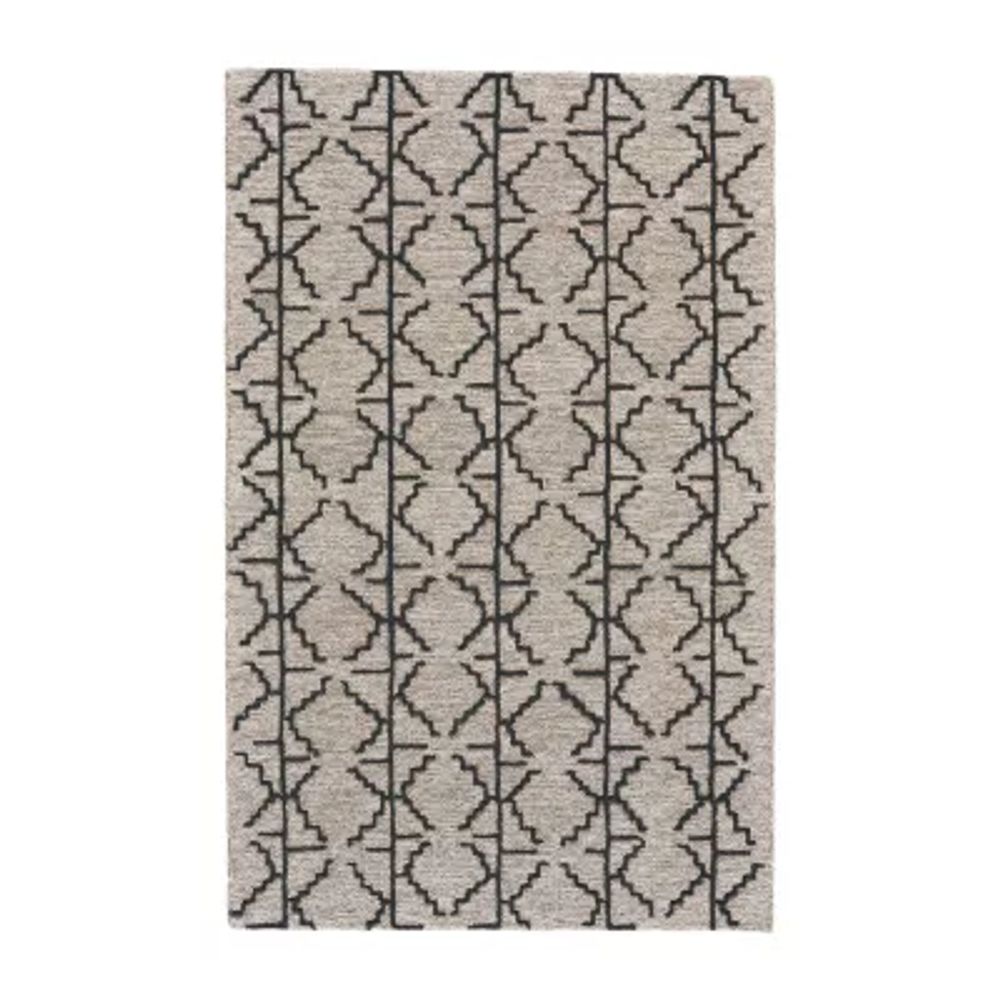 Weave And Wander Fadden Geometric Hand Tufted Indoor Rectangle Area Rugs