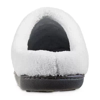 Isotoner Quilted Microterry Hoodback Womens Memory Foam Clog Slippers