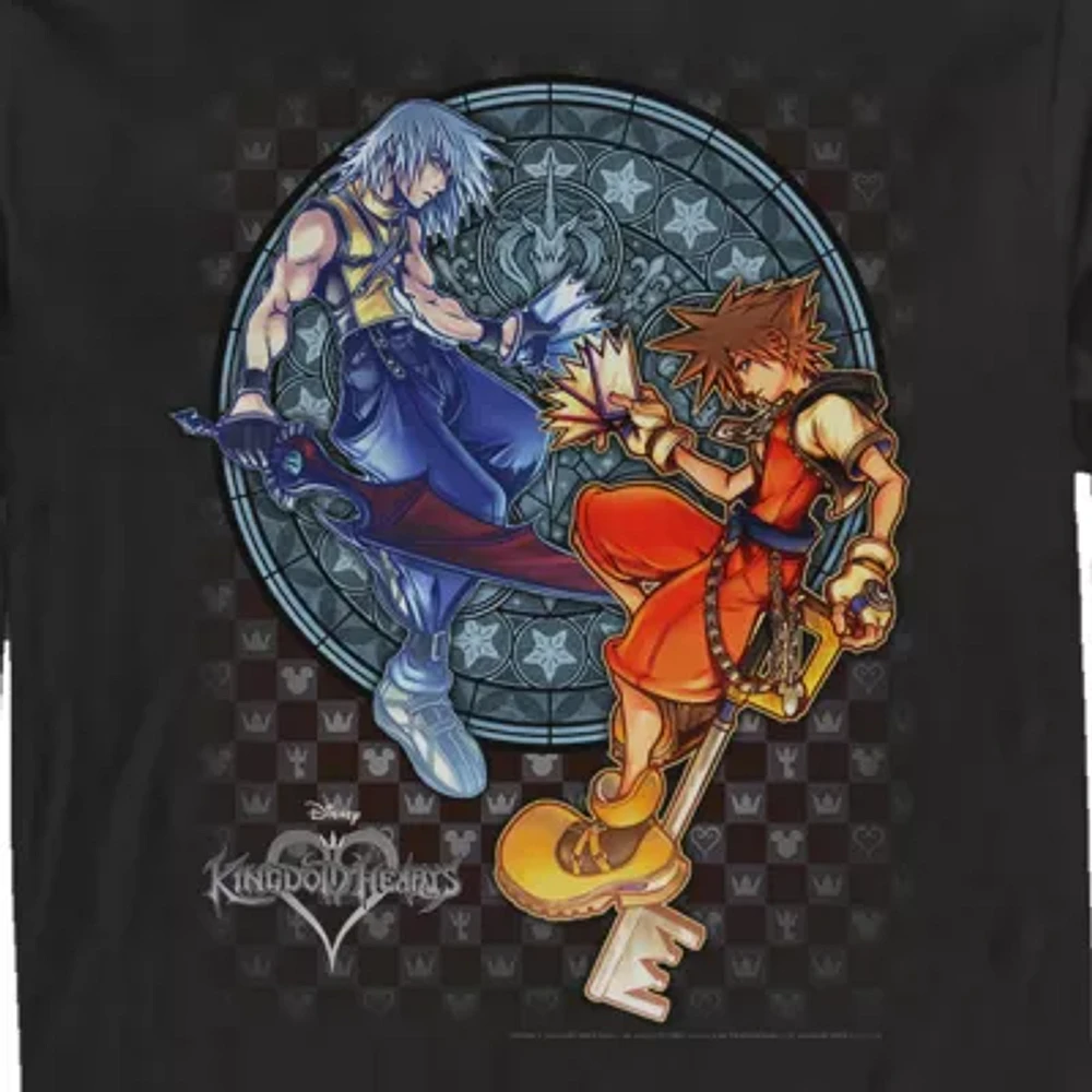Mens Long Sleeve Kingdom of Hearts Graphic T-Shirt