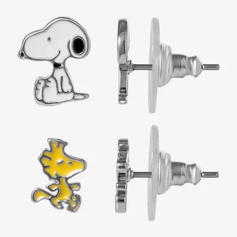 Disney Classics Woodstock Womens Peanuts 2 Pair Earring Set
