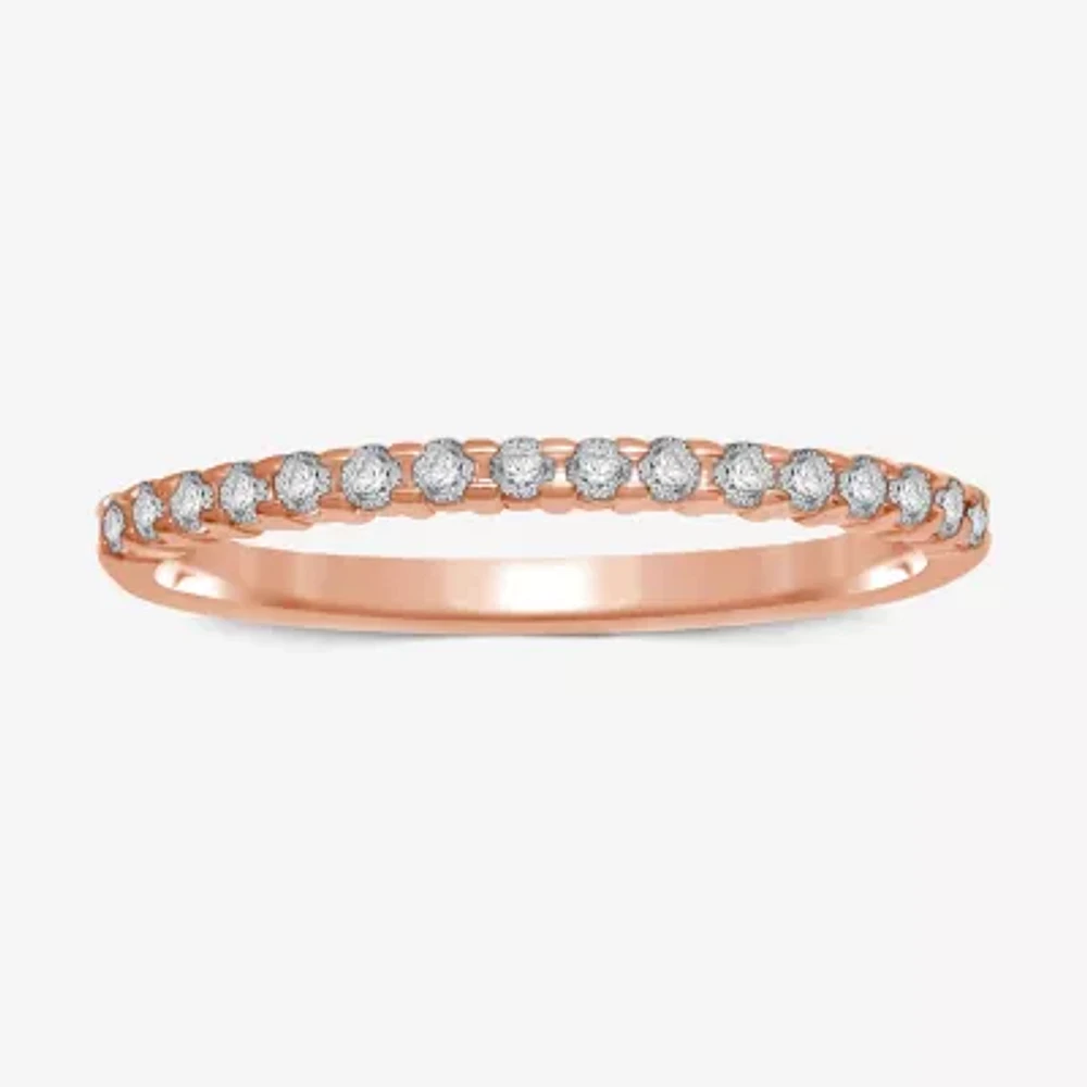 1/7 CT.T.W. Natural Diamond 10K or 14K Gold Band Ring