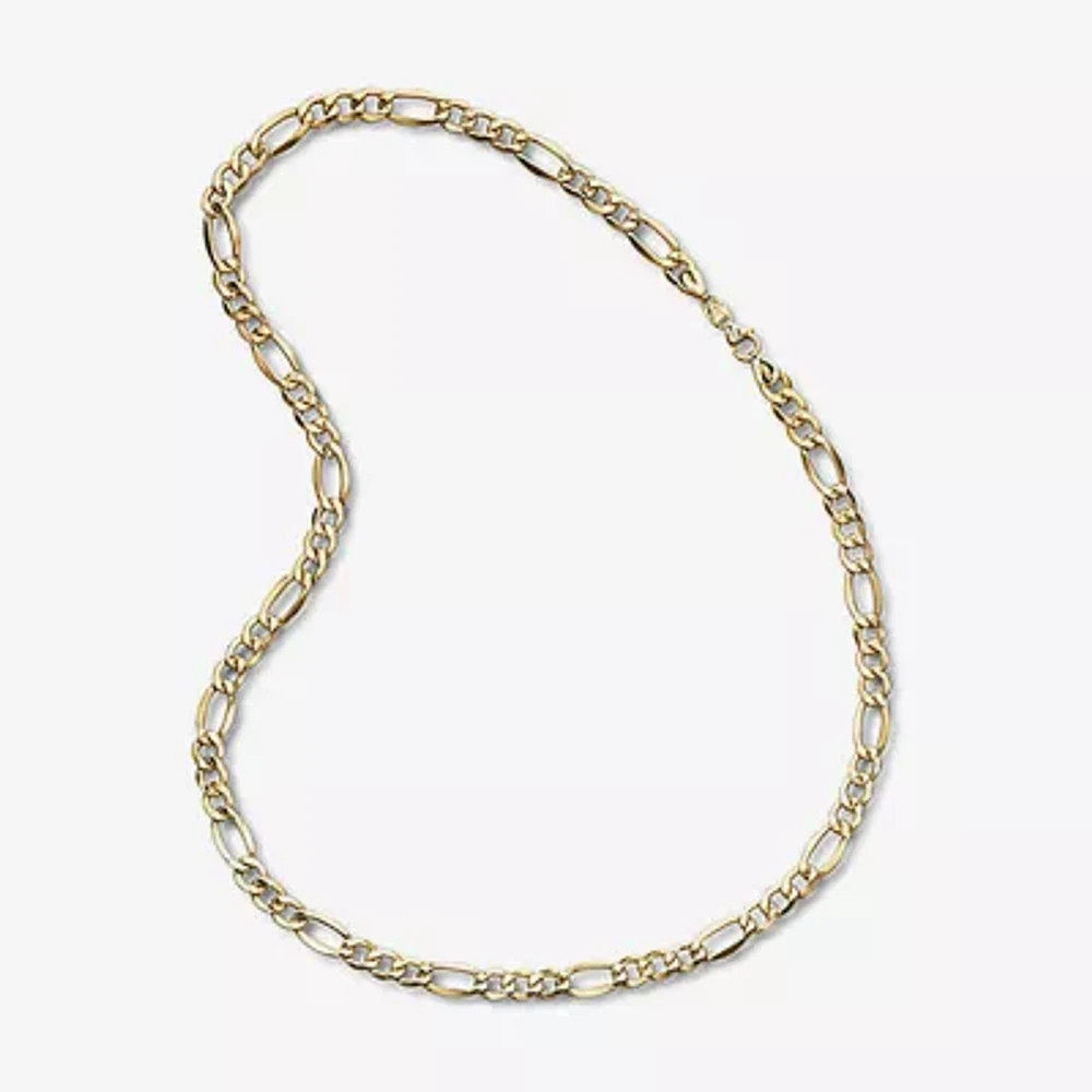 Made in Italy Mens 10K Gold 22 Inch Link Necklace