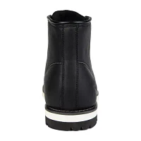 Territory Mens Axel Flat Heel Lace-Up Boots