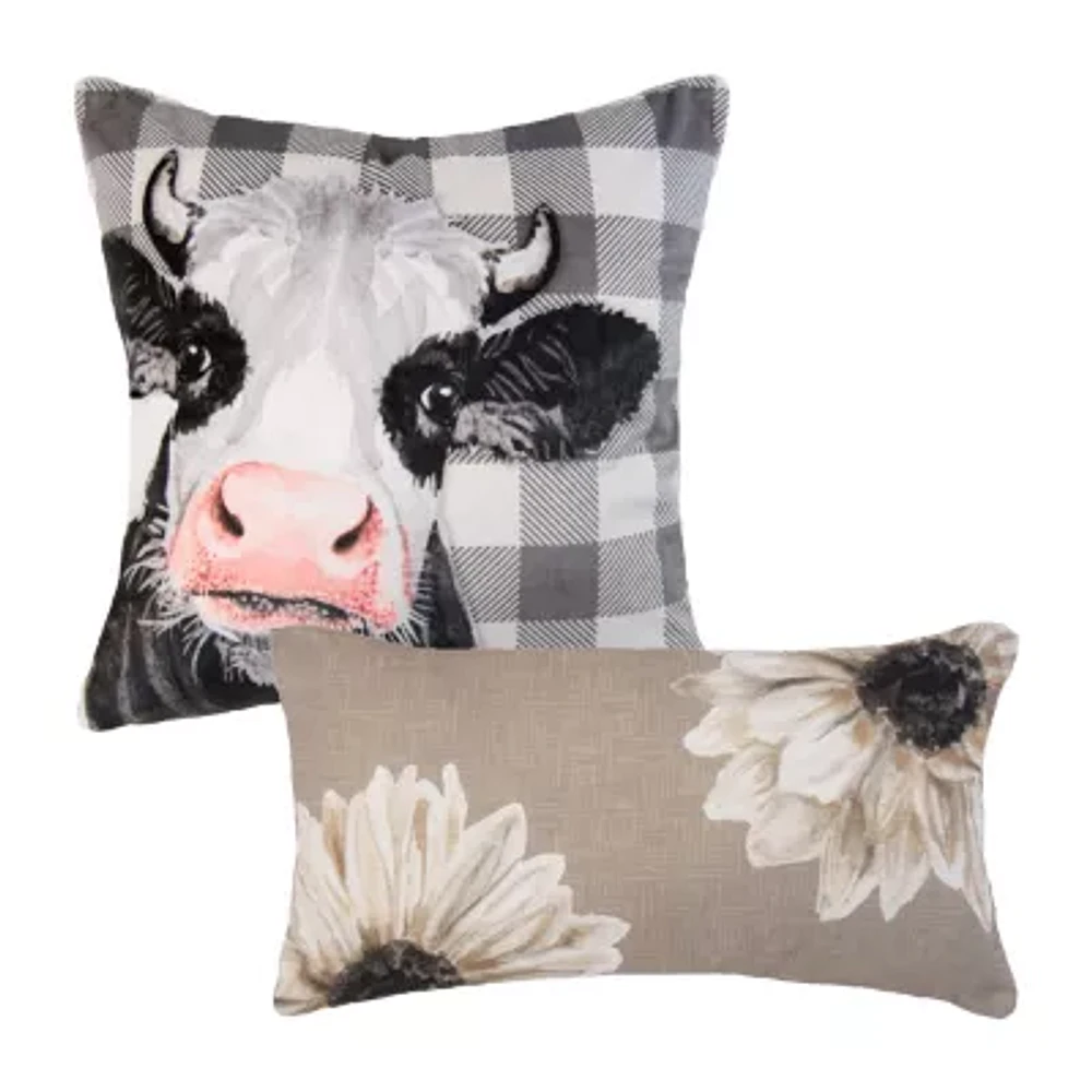 Donna Sharp Augusta Decor 2-pc. Multi-Pack Rectangular Square Throw Pillow