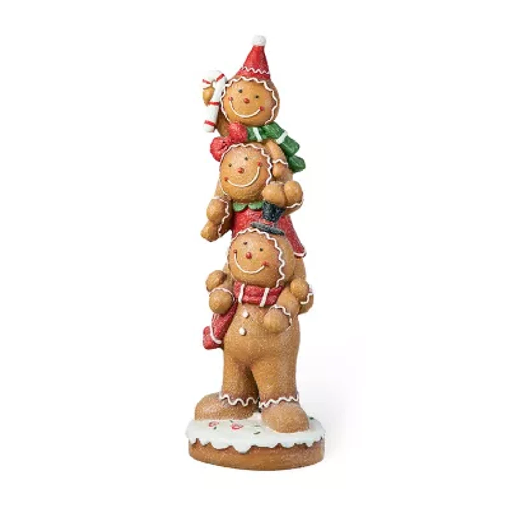 Glitzhome 29.25" Gingerbread Man Christmas Porch Sign