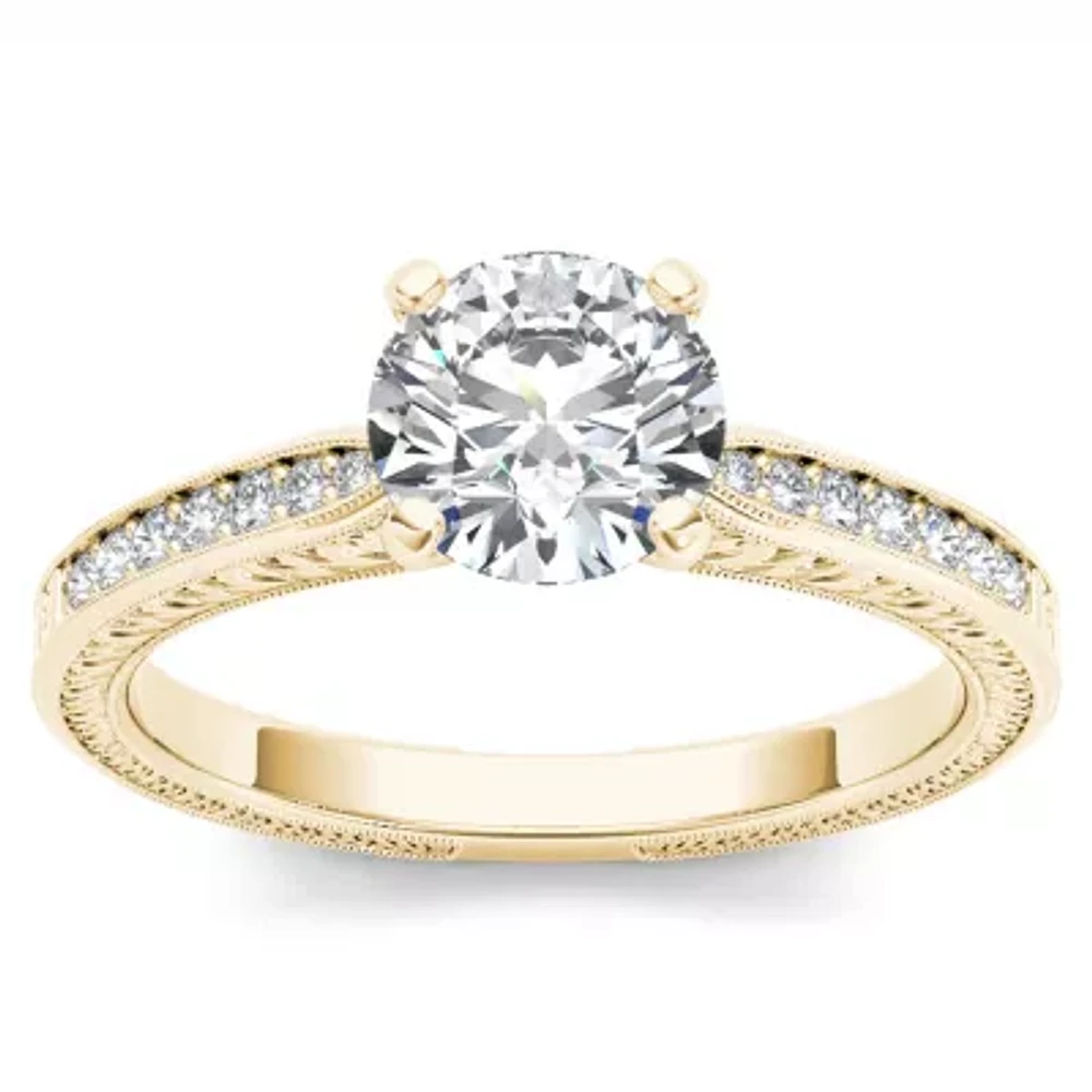 CT.T.W. Natural Round Diamond 14K Gold Engagement Ring