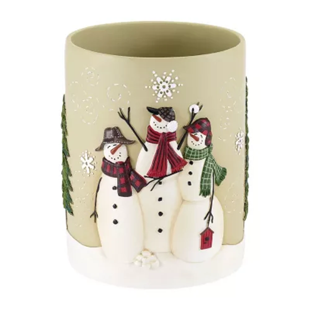 Avanti Snowmen Gathering Trash Can