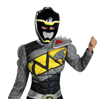 Boys Dino Charge Black Muscle Power Rangers Costume