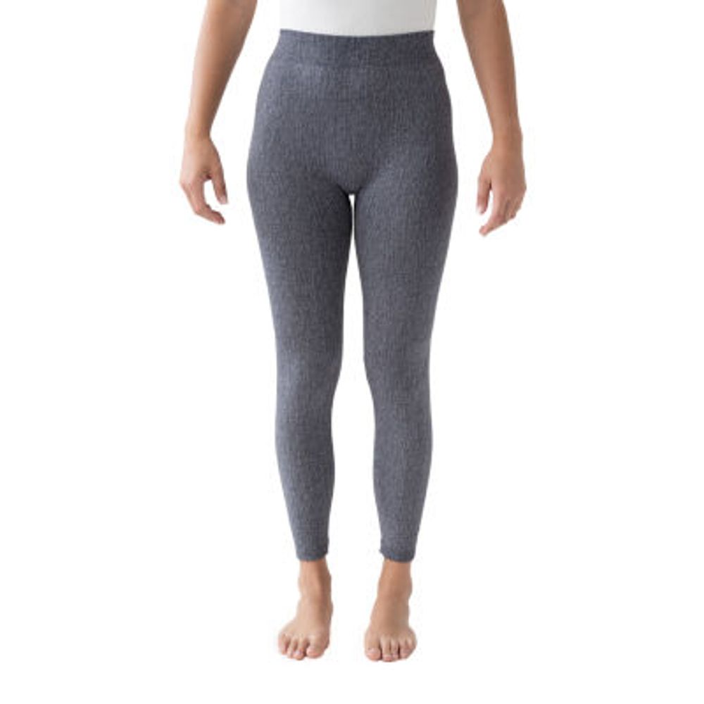 Muk Luks Faux Denim Womens 23" Full Length Leggings Plus