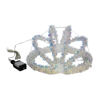 Kurt Adler Multi-Color Led Tinsel Foldable Sphere String Lights