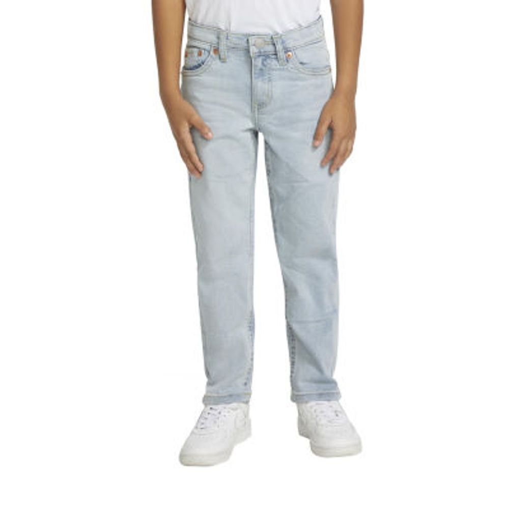 Levi's Big Kid Boys Adjustable Waist Stretch Fabric 502 Tapered Leg Regular Fit Jean