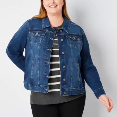 Liz Claiborne Midweight Jacket-Plus