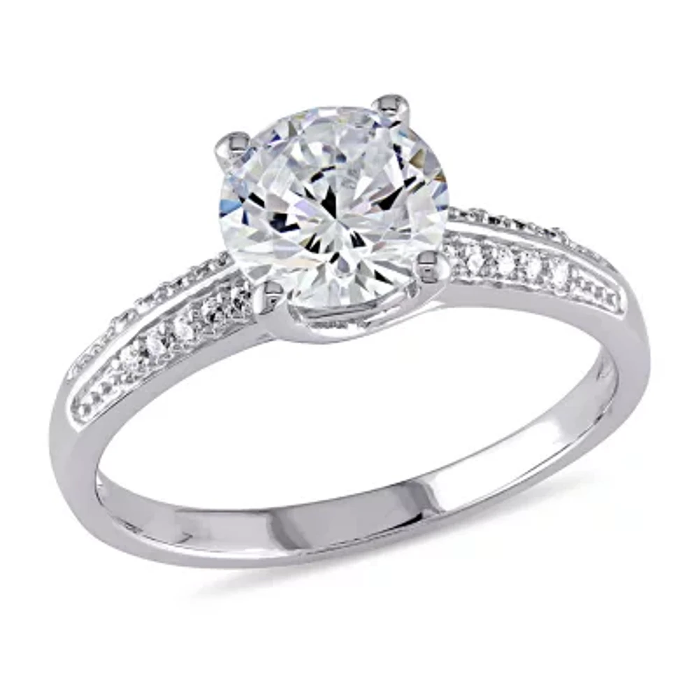 Womens 3 3/4 CT. Cubic Zirconia Sterling Silver Engagement Ring