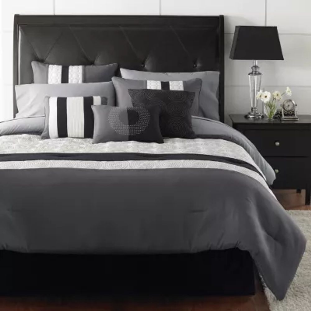 Riverbrook Home Elsie 7-pc. Midweight Embroidered Comforter Set