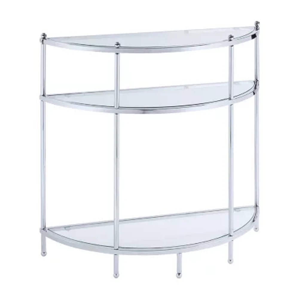 Royal Crest Glass Console Table