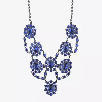 1928 Black Tone Womens 16 Inch Statement Necklace