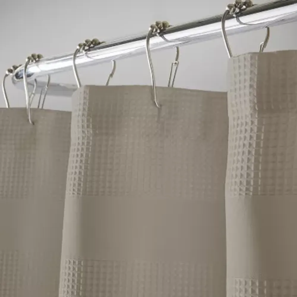 Elrene Home Fashions Essential Waffle Shower Curtain