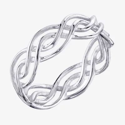 Footnotes Believe Womens Sterling Silver Band