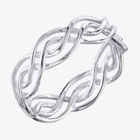Footnotes Believe Womens Sterling Silver Band